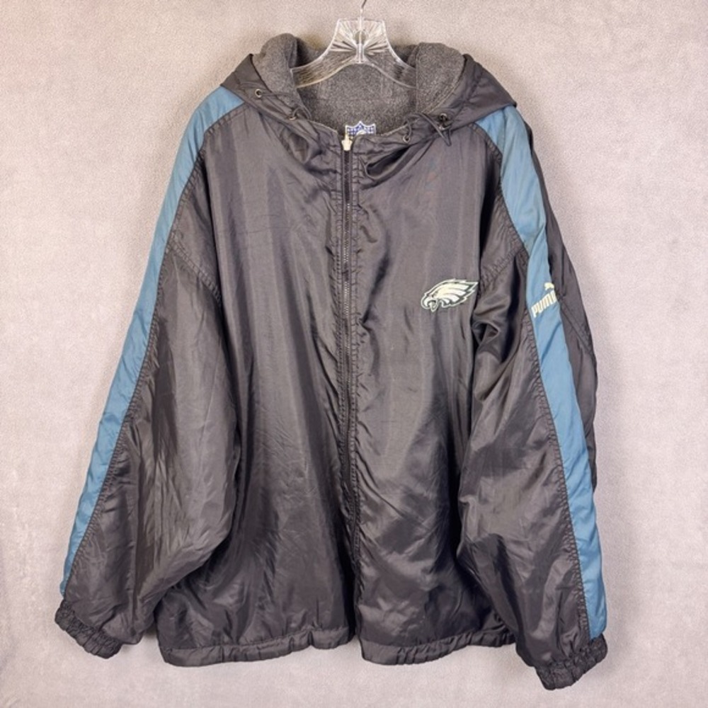 Puma NFL Team Apparel Mens Reversible Jacket XL Multicolor Hooded On Field Read!